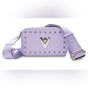 Valentino Orlandi Lilac Studded Crossbody Bag
